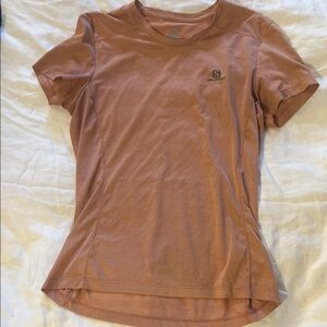 Salomon W’s Pink Running T Shirt Small